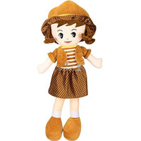 Beewee Plush Cute Super Soft Toy Huggable For Girls (Winky Doll 60 Cms, Brown)