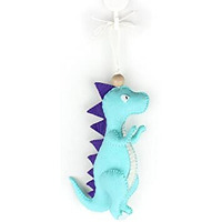 Agd Handmade T-Rex Dinosaur Hanging Ornament, Dinosaur Kid Room Decor, Birthday Party Favour, Dinosaur Baby Shower Diwali Gift, Children Bedroom (T-Rex Dinosaur)