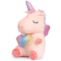 Zest 4 Toyz Unicorn Soft Toys For Kids Plush Animal Toys For Kids Heart Design Cuddly Teddy Bear For Girls & Boys Stuffed Toys -Color-Multcolored-Size-30 Cm