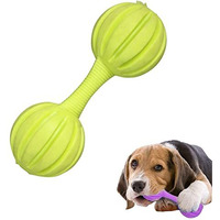Sage Square Rubber Dumble Bell Toy Features Enjoyment, Entertainment, Relieves Boredom, Engages, Motor Skills, Iq, Safe, Great For Indoor Or Outdoor Play