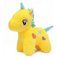 Dryphon Unicorn Soft Toys | Unicorn Toys For Kids | Soft Toys For Baby Girl | Soft Toys For Babies | Soft Toys For Boys And Girls (Unicorn (Yellow), 25 Cm)