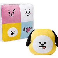 Fusked Flufies Combo Pillow Bt21 And Chimmy Plushies - Snuggly And Aesthetic Stuff Plush Toys And Baby Toys - Soft Toys For Baby Girl And Baby Boy - Soft Toys For Girlfriend Gift