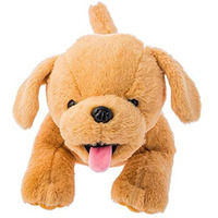 Dimpy Toys Lying Dog Dark Brown 55 Cm, Unisex, 3Y+(Brown)