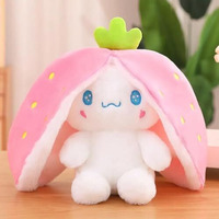 Besties Strawberry Dog Animal Soft Toys Pink (34 Cm, Strawberry Dog)