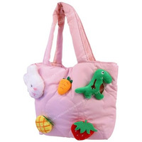 Toyshine Soft Plush Cartoon Tote Bag, Girls Handbag For Travel And Multi-Purpose For Bday Party Supplies - Pink