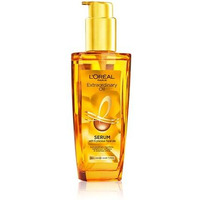 L'Oreal Paris Serum, Protection And Shine, For Dry, Flyaway & Frizzy Hair, With 6 Rare Flower Oils, Extraordinary Oil, 100Ml