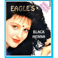 Eagle's Black Henna Powder For Hair, 6 Sachets X 10 Gm Each, Natural, Rich Black Color, Ammonia-Free, Nourishes & Strengthens Hair, Long-Lasting, Salon-Quality Finish, Easy To Use Multi-Pack