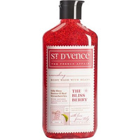 St. DVence Bliss Berry Salicylic Acid Body Wash Shower Gel For Women & Men With Strawberry & Raw Shea Butter | Body Wash For Summer | Tan Removal, Paraben & Sls Free - 300 Ml
