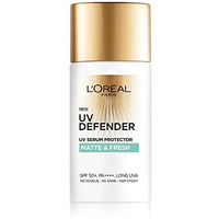 Loreal Paris Sunscreen, Lightweight Matte Sunscreen For Oily Skin, Uva & Uvb Protection, With Spf 50 Pa+++, Matte & Fresh, Uv Defender Serum Protector, 50 Ml