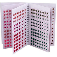 Thanu's Craft Different Color Plain Glitter Sparkle Shaded Crystal Stone Mix Bindi Book Kumkum Sticker For Girls & Ladies (948 Bindi Booklet Dairy)