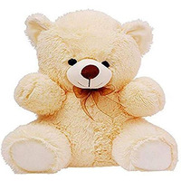 Hug 'N' Feel Soft Toys 2 Feet Cream Giant Teddy Bear Soft, Plush, And Cuddly Stuffed Animal For Kids, Birthdays, Anniversaries, Valentine's Day, And Special Occasions Large Huggable