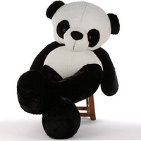 Hug 'N' Feel Soft Toys 5 Feet White& Black Panda Giant Teddy Bear Soft,Plush,Cuddly Stuffed Animal For Kids, Birthdays, Anniversaries, Valentine's Day,Special Occasions Large Huggable