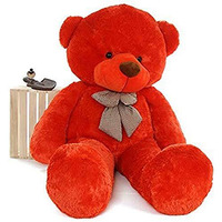 Hug 'N' Feel Soft Toys 6 Feet Red Giant Teddy Bear Soft, Plush, And Cuddly Stuffed Animal For Kids, Birthdays, Anniversaries, Valentine's Day, And Special Occasions Large Huggable