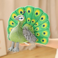 Hug 'N' Feel Soft Toys Beautiful Peacock Bird Soft Stuffed Plush Toy For Kids Boys & Girls Birthday Gift (Size: 30 Cm; Color: Green)