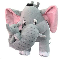 Hug 'N' Feel Soft Toys Plush Puppets Plush & Stuffed Toys (Elephant With 2Baby 32Cm)