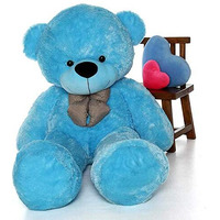 Hug 'N' Feel Soft Toys Soft Toys Long Soft Lovable Huggable Cute Giant Life Size Teddy Bear Child Safe Best For Birthday Gift Valentine Gift For Girlfriend 3 Feet Blue Plush & Stuffed Toys