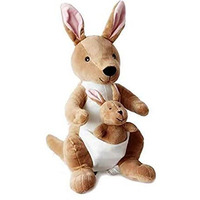 Hug 'N' Feel Soft Toys Soft Toys Long Soft Lovable Hugable Cute Giant Life Size Teddy Figure Bear Plush & Stuffed Toys (30 Cm Soft Toys, Kangaroo With Baby) Lovely Teddy Figure