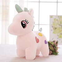 Hug 'N' Feel Soft Toys Soft Long Soft Lovable Hugable Cute Giant Life Size Toy Figure Bear Plush & Stuffed Toys (32 Cm Unicorn, Pink) Lovely Toy Figure