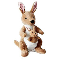 Hug 'N' Feel Soft Toys Soft Toys Long Soft Lovable Hugable Cute Giant Life Size Figure Toy Bear Plush & Stuffed Toys (30 Cm Soft Toys, Kangaroo With Baby) Lovely Teddy Figure Toy