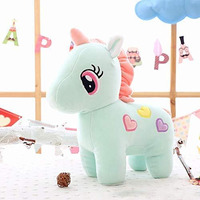 Hug 'N' Feel Soft Toys Soft Long Soft Lovable Hugable Cute Giant Life Size Teddy Bear Plush & Stuffed Toys (32 Cm Unicorn, Blue)