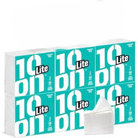 10On Lite 2 Ply Tissue Paper Napkin | 300 Pulls | 50 Pulls X 6 Packs | 100% Natural Virgin Cellulose Fiber
