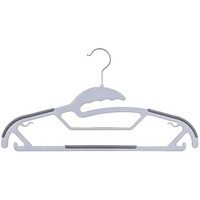 Soros Clothes Hangers (Pack Of 10) With Non-Slip Pads, Space Saving, 6 Mm Thickness, Super Lightweight Organizer, Clothes Hanger For Wardrobe, Clothing Hanging (Dh19Plgrb)
