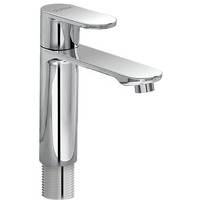 Plantex Pure Brass Pillar Cocke For Basin With Water Saving Aerator/Tap For Wash Basin With Teflon Tape/Sink Tap For Wash Basin-7 Year Warranty By Plantex-(Orn-203-Chrome)