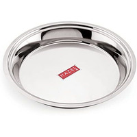 Hazel Stainless Steel Parat | 31 Cm With 2400 Ml Capacity Steel Parat For Dough Flour Kneading | Atta Parat Steel For Kitchen