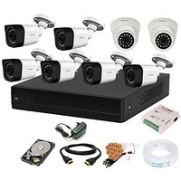 Cp Plus 8 Channal Hd Dvr 1080P 1Pcs,Outdoor Camera 2.4 Mp 6Pcs,Indoor Camera 2.4 Mp 2Pcs,Hard Disk,Full Combo Set