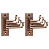 Docoss Flexible Rose Gold Clothes Hanger For Wall Hooks For Hanging Cloth Hook And Towel Hangers,Door Hangers,Movable Hook -Pack Of 2
