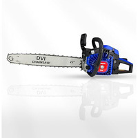Dvi Heavy Duty 62Cc Petrol Powered Master Chainsaw With Air Cooled Gasoline Engine With 22"Inch Blade/Bar Used For Cutting Trees, Wood Cutting, Garden, Agriculture & Landscapes (Dvi 62Cc Chainsaw)