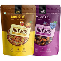Eat Anytime Mindful Healthy Trail Mix Combo Of Papaya & Pineaple, Fig & Raisin | No Added Sugar & No Preseervatives | Antioxident | Healthy Sanck For Breakfast & Dieat - 200Gm(Combo Of 2)