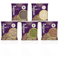 Amazon Brand - Vedaka Raw Seeds Combo | 500G | 100 G Each - Watermelon Seeds, Chia Seeds, Pumpkin Seeds, Flax Seeds, Sunflower Seeds