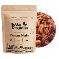 Nutty Organics Premium & Healthy Dried Pecan Nuts - 250G | Preservatives & Additives Free | Nuts Dry Fruits | Rich In Protein & Fiber
