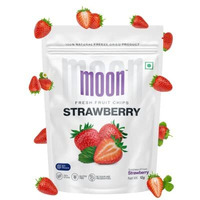 Moon Freeze Dried Strawberry Chips | No Preservatives, No Added Sugar, Healthy Dried Fruit | 100% Natural, Vegan, Gluten Free Snack For Kids And Adults | 12 G Pouch (Pack Of 1)