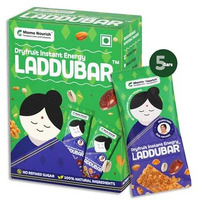 Mamanourish Laddubar - Dryfruit Instant Energy Laddubar | Energy Bars | Healthy Snack Bar | Nutrition Bar | No Added Sugar & No Preservatives | Cow Ghee | Pack Of 5 X 35 Gram Each