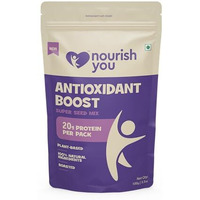 Nourish You Antioxidant Boost Trail Mix 100G | Mixed Seeds For Eating | No Artificial Flavours & Preservatives | Seed Mix Of Sunflower, Chia, Flax, Seasame, Pumpkin Seeds & Cranberries & Gojiberries | Pack Of 1