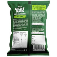 Manna Millet Bytes Multigrain Shotz, Baked No Maida Puff Snack,Pudina 140G