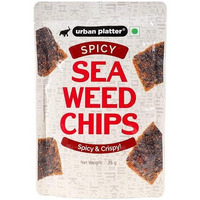 Urban Platter Spicy Seaweed Nori Chips Crispy Snack, 35G [Product Of Korea]