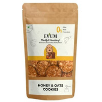 Evum Handmade Honey & Oat Cookies (140Gm) | Healthy & Tasty Guilt Free Snacks | Freshly Baked Delicious Oats & Wholewheat Cookies/Biscuits | No Maida | No Butter | No Refined Sugar | No Preservatives