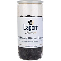 Lagom Gourmet California Pitted Prunes 500G | Dried Plums | No Added Sugar | Gluten Free | Vegan | Plant Based | Non Gmo | Prunes Dry Fruit