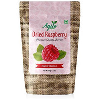 Agile Organic Dried Raspberry,|Raspberries Dry Fruits|Vegan|Tasty|Healthy Snacks - 100 Gram