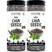 Nutrovally Chia Seeds - 250G | Non-Gmo, Fiber & Omega-3 Rich | Healthy Snacks For Weight Management | Protein & Calcium-Packed Superfood
