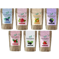 Agile Organic Dried Berries Combo 7 In 1 | Cranberry, Blueberry, Gojiberry, Blackberry, Raspberry, Mulberry And Black Currant | Trial Pack 350Gm (50Gm Each X 7 Units)