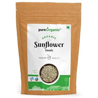 Pure Organio Organic Sunflower Seeds For Eating, Whole And Natural Sunflower Seeds, High In Fiber & Vitamin-Rich Healthy Snacks, Npop Organic Certified (200 Gm)