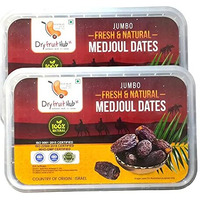 Dry Fruit Hub Medjoul/Medjool Dates 1Kg,Pack Of 2 Each 500G | All Natural | No Added Sugar | No Preservatives | Gluten Free | Non-Gmo | Dates Dry Fruits | Khajur | Khajoor | Khejur | Fresh Dates