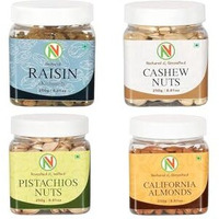 Nature Vit Dry Fruits Combo Pack, 1 Kg | Almond, Cashew, Raisins, Roasted Pistachio (250Gm * 4) | Tasty, Fresh & Healthy | High In Protein