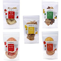 Bab Louie & Co. Dehydrated Fruits Garnishes For Cocktail, Mocktail, Detox Water, Green Tea, Snacks - Gluten Free, Vegan, Air Dried, No Sugar 100% Natural (Pack Of 5) (25Gm)