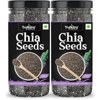 Trunutra_Chia Seeds-400Gm | Chia Seeds For Weight Management | Omega-3, Calcium & Zinc Rich | 100% Natural & Authentic Diet | Good For Health | Chia Seeds For Eating