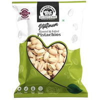 Wonderland Foods (Device) 400G Dry Fruits Platinum California Roasted & Salted Jumbo Pistachios (Pista) Pouch Crunchy & Delicious Healthy Snack | Vitamins & Minerals Rich | Immunity Booster